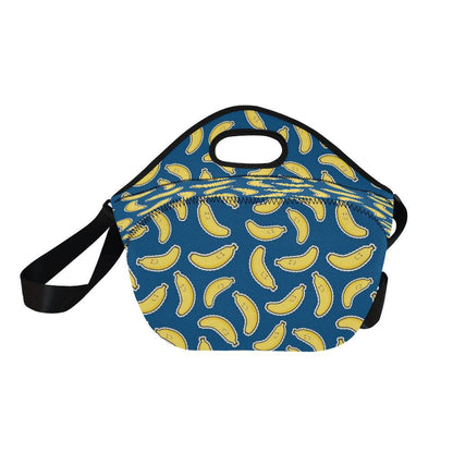 Banana Pattern Print Design BA03 Neoprene Lunch Bag-JorJune