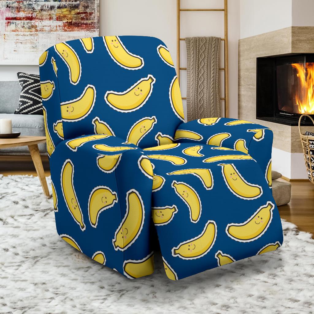 Banana Pattern Print Design BA03 Recliner Slipcover-JORJUNE.COM