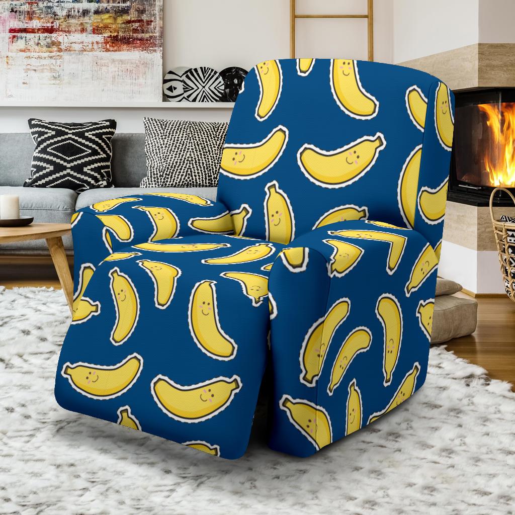 Banana Pattern Print Design BA03 Recliner Slipcover-JORJUNE.COM