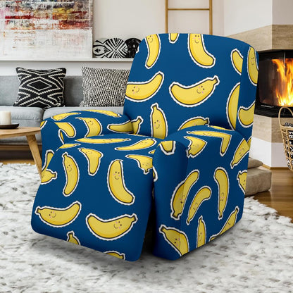 Banana Pattern Print Design BA03 Recliner Slipcover-JORJUNE.COM