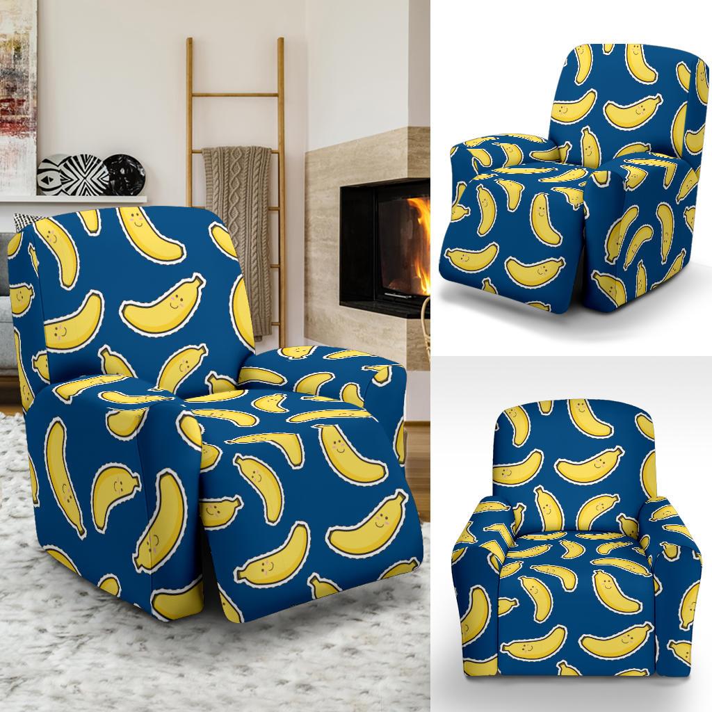 Banana Pattern Print Design BA03 Recliner Slipcover-JORJUNE.COM