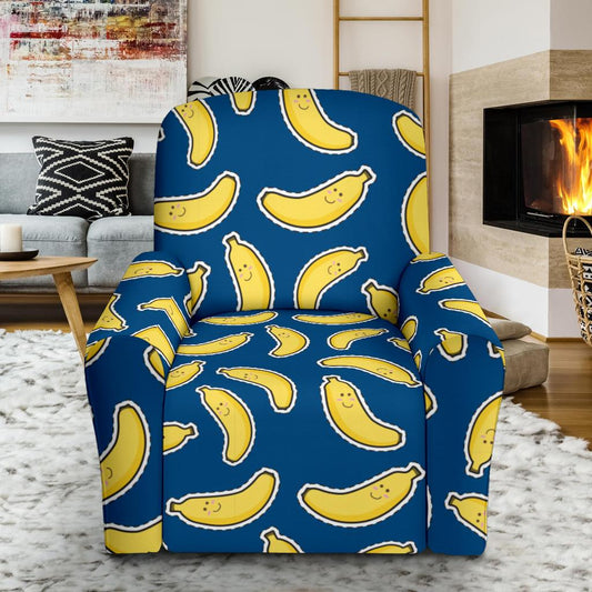 Banana Pattern Print Design BA03 Recliner Slipcover-JORJUNE.COM