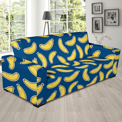 Banana Pattern Print Design BA03 Sofa Slipcover-JORJUNE.COM