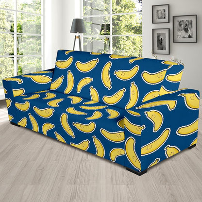Banana Pattern Print Design BA03 Sofa Slipcover-JORJUNE.COM
