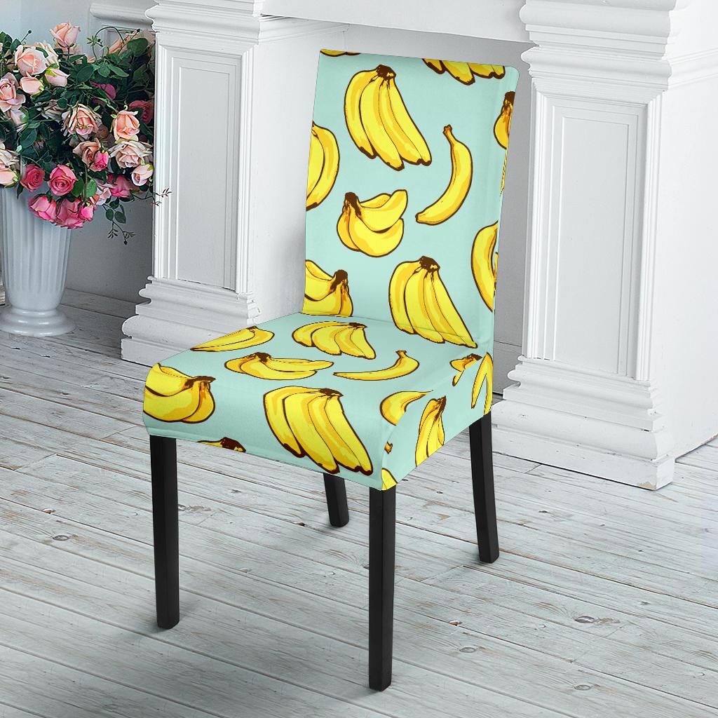 Banana Pattern Print Design BA04 Dining Chair Slipcover-JORJUNE.COM