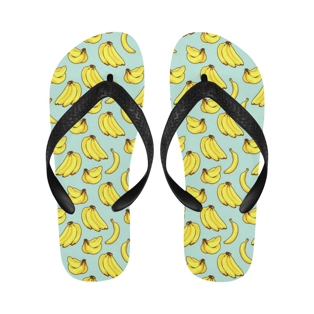 Banana Pattern Print Design BA04 Flip Flops-JorJune