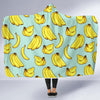 Banana Pattern Print Design BA04 Hooded Blanket-JORJUNE.COM