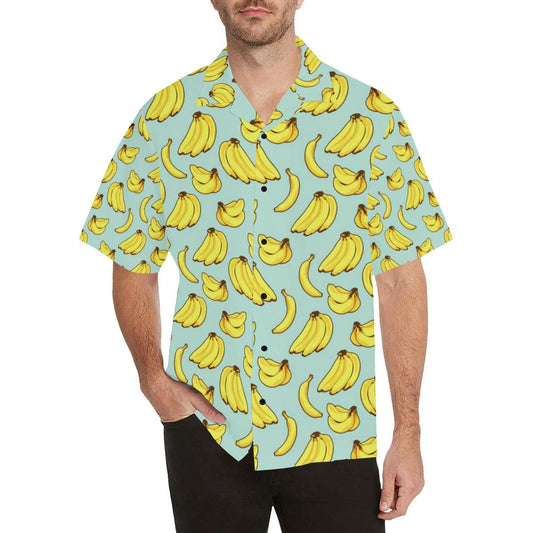 Banana Pattern Print Design BA04 Men Hawaiian Shirt-JorJune