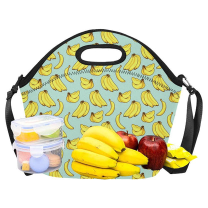 Banana Pattern Print Design BA04 Neoprene Lunch Bag-JorJune