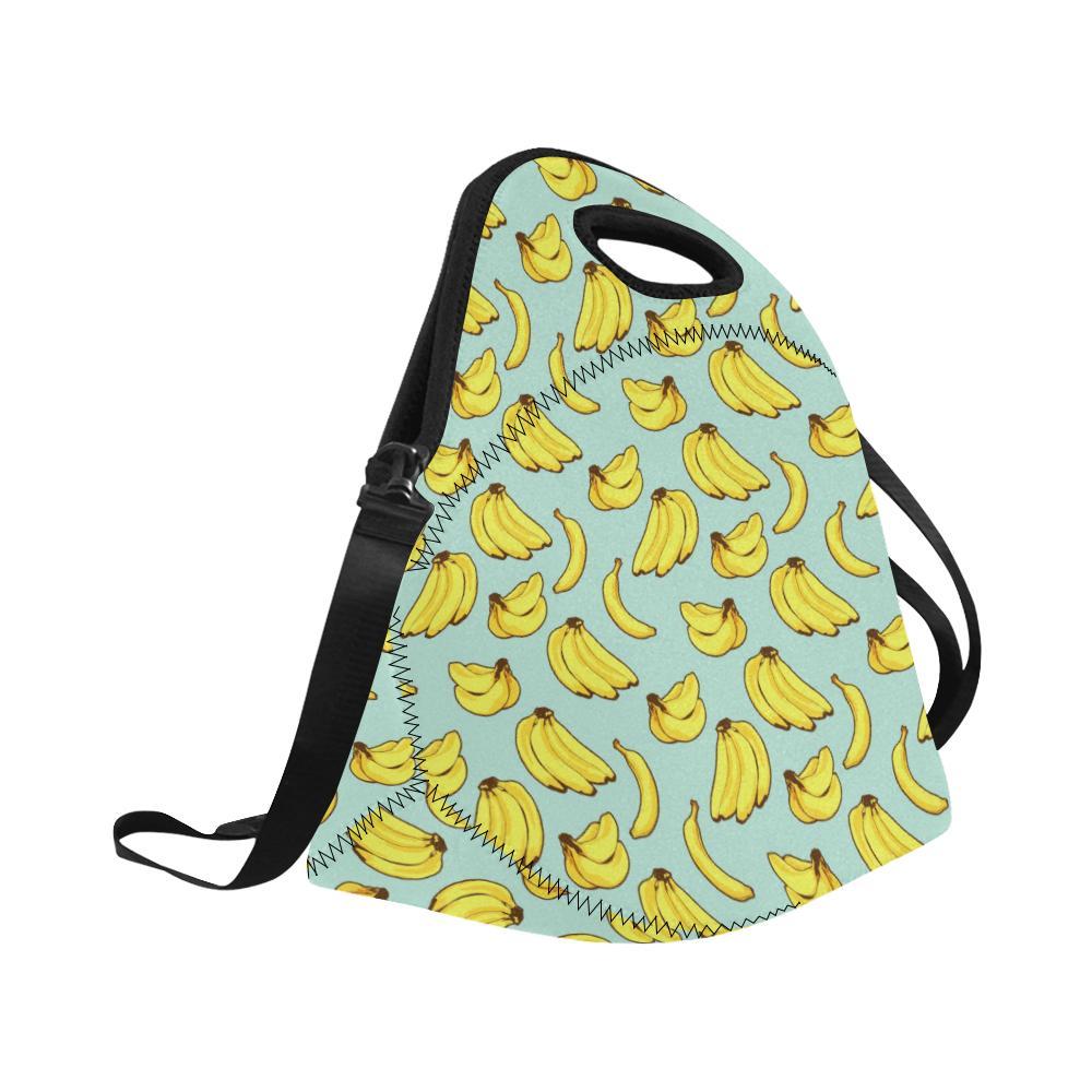 Banana Pattern Print Design BA04 Neoprene Lunch Bag-JorJune