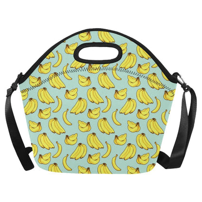 Banana Pattern Print Design BA04 Neoprene Lunch Bag-JorJune