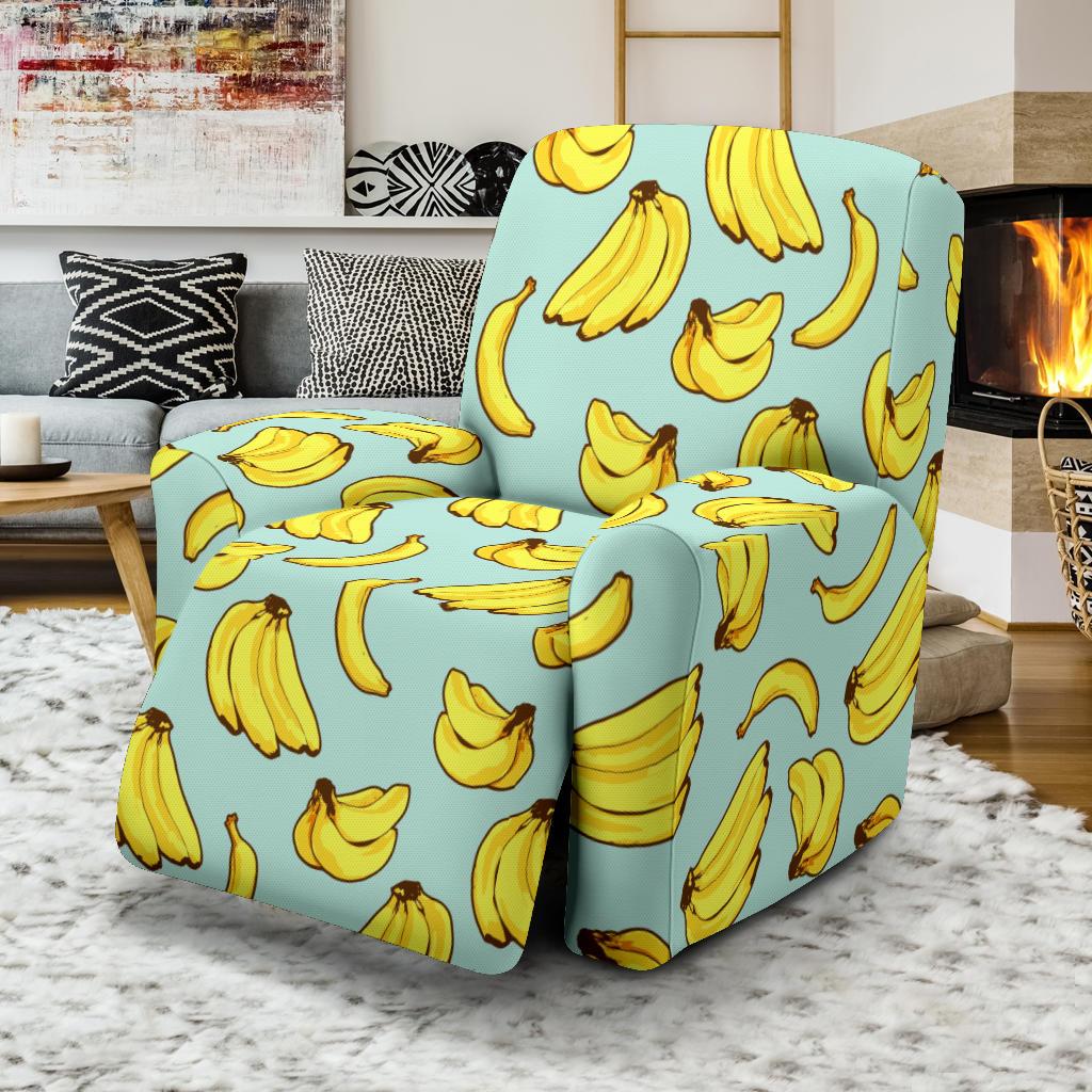 Banana Pattern Print Design BA04 Recliner Slipcover-JORJUNE.COM