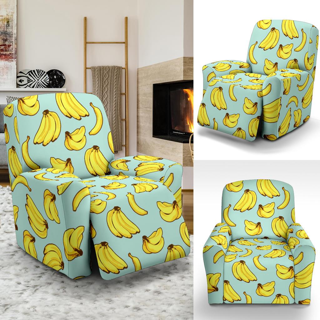 Banana Pattern Print Design BA04 Recliner Slipcover-JORJUNE.COM