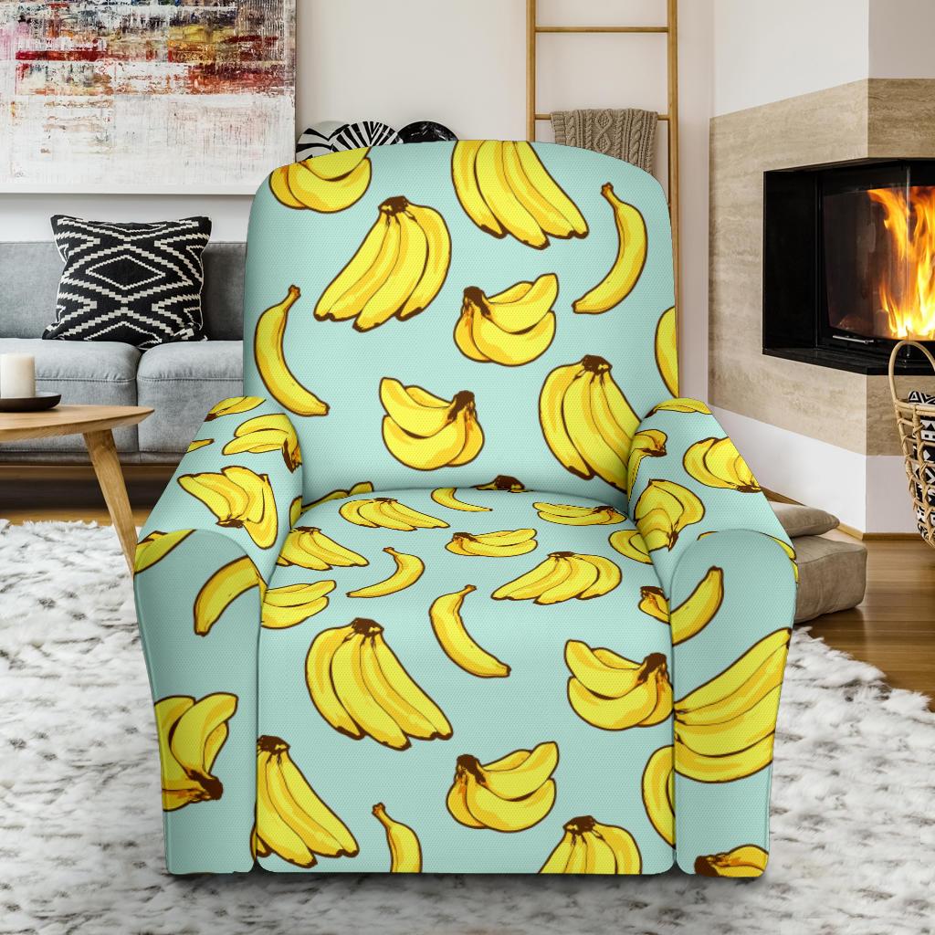Banana Pattern Print Design BA04 Recliner Slipcover-JORJUNE.COM