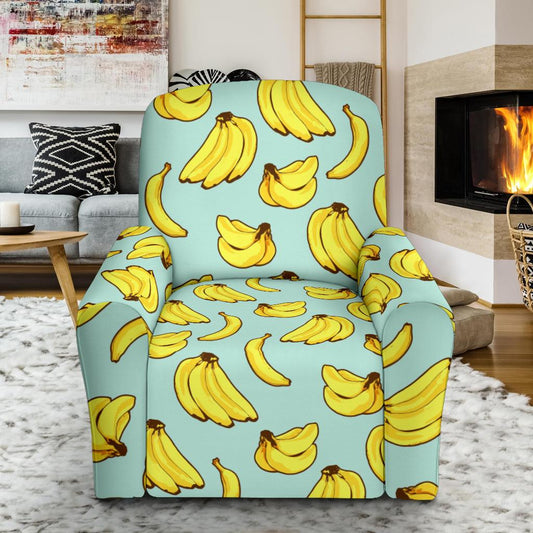 Banana Pattern Print Design BA04 Recliner Slipcover-JORJUNE.COM
