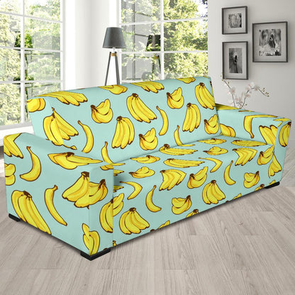 Banana Pattern Print Design BA04 Sofa Slipcover-JORJUNE.COM