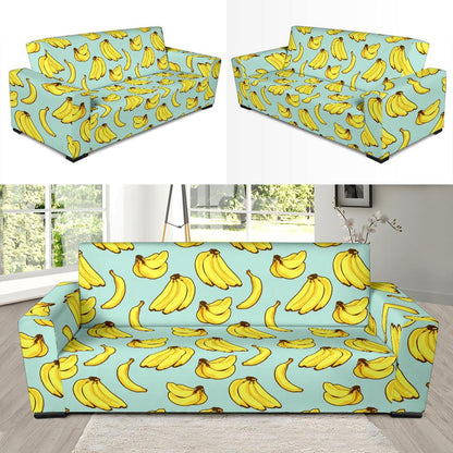 Banana Pattern Print Design BA04 Sofa Slipcover-JORJUNE.COM