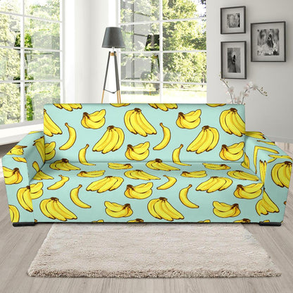 Banana Pattern Print Design BA04 Sofa Slipcover-JORJUNE.COM