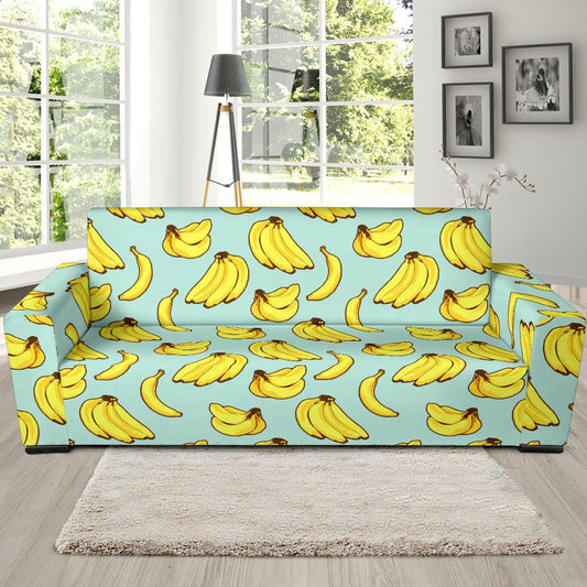 Banana Pattern Print Design BA04 Sofa Slipcover-JORJUNE.COM