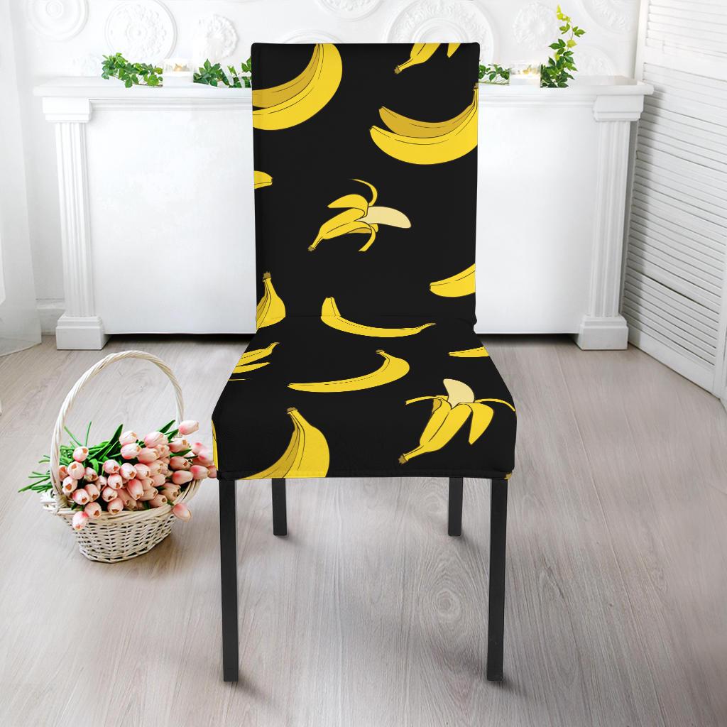 Banana Pattern Print Design BA05 Dining Chair Slipcover-JORJUNE.COM