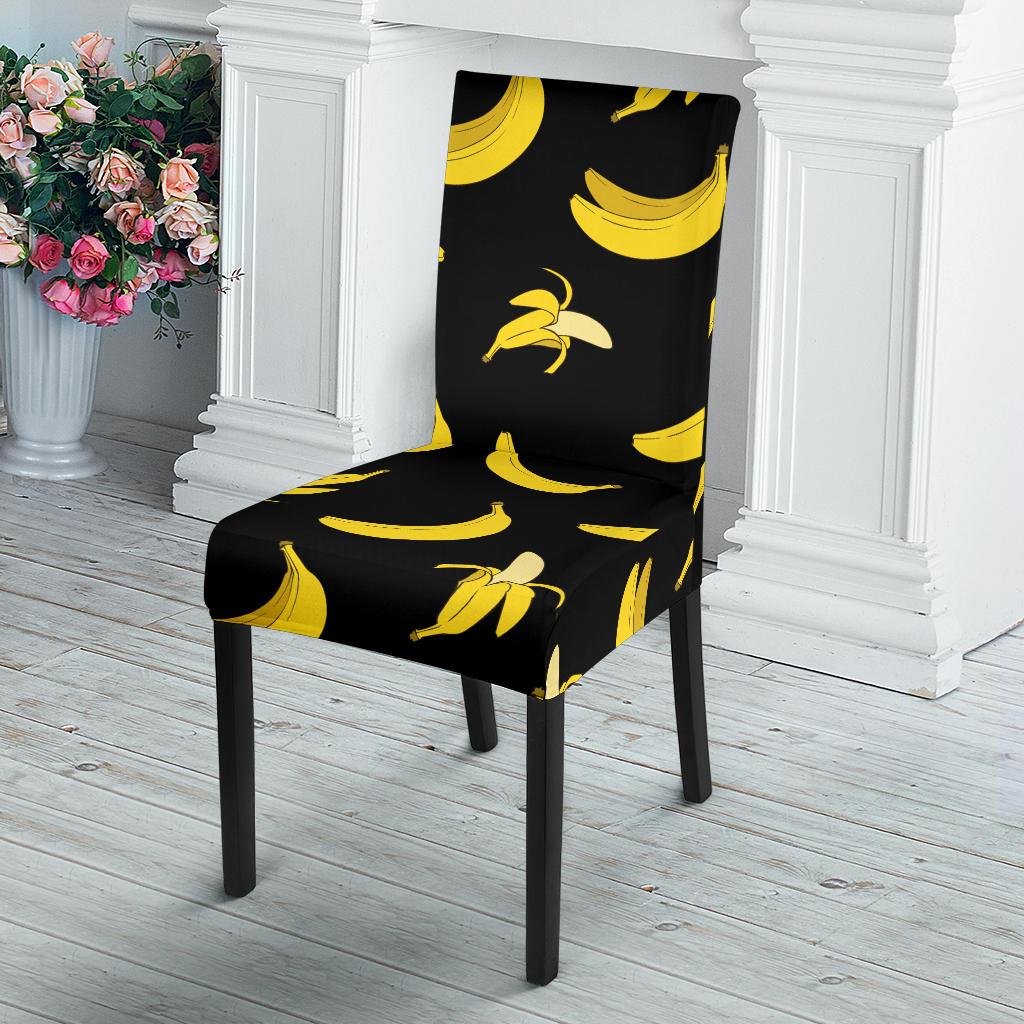 Banana Pattern Print Design BA05 Dining Chair Slipcover-JORJUNE.COM