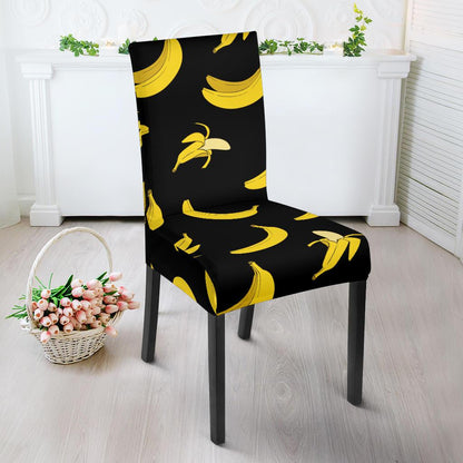 Banana Pattern Print Design BA05 Dining Chair Slipcover-JORJUNE.COM