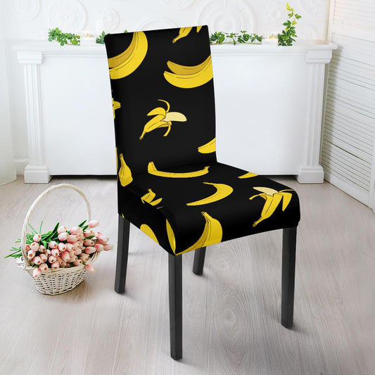 Banana Pattern Print Design BA05 Dining Chair Slipcover-JORJUNE.COM