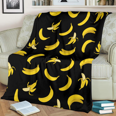 Banana Pattern Print Design BA05 Fleece Blankete