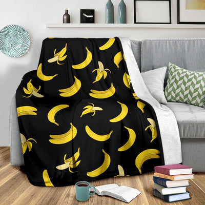 Banana Pattern Print Design BA05 Fleece Blankete