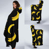 Banana Pattern Print Design BA05 Hooded Blanket-JORJUNE.COM