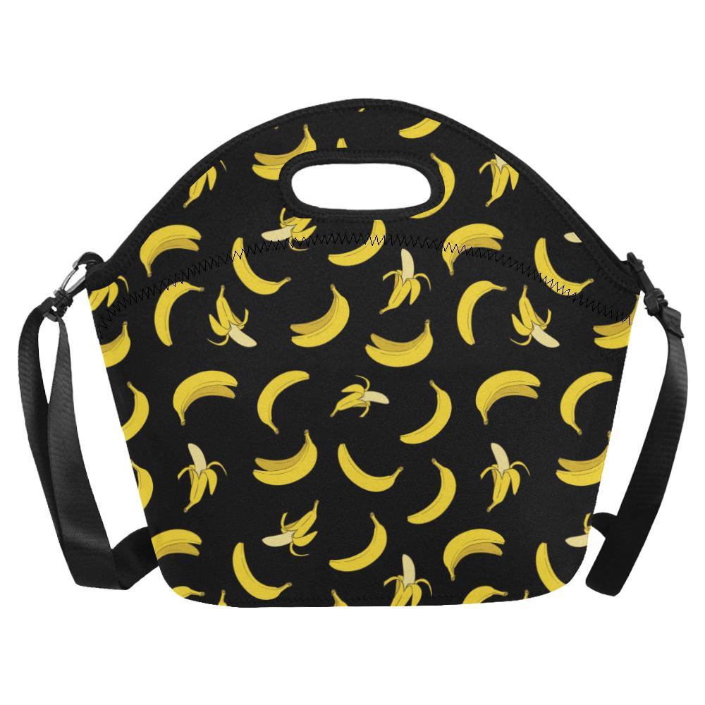 Banana Pattern Print Design BA05 Neoprene Lunch Bag-JorJune