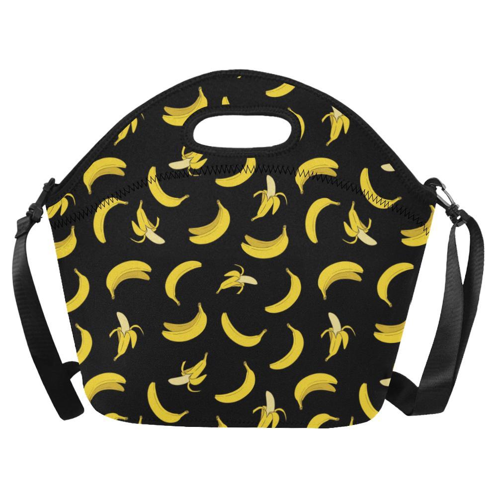 Banana Pattern Print Design BA05 Neoprene Lunch Bag-JorJune