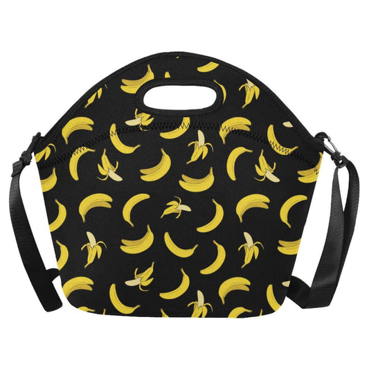 Banana Pattern Print Design BA05 Neoprene Lunch Bag-JorJune