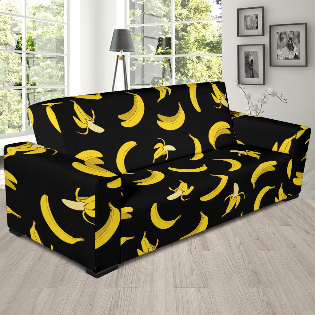 Banana Pattern Print Design BA05 Sofa Slipcover-JORJUNE.COM