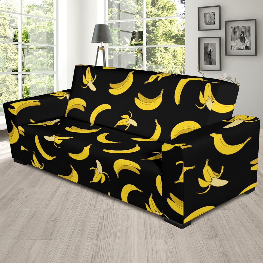 Banana Pattern Print Design BA05 Sofa Slipcover-JORJUNE.COM