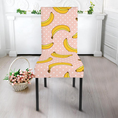 Banana Pattern Print Design BA06 Dining Chair Slipcover-JORJUNE.COM