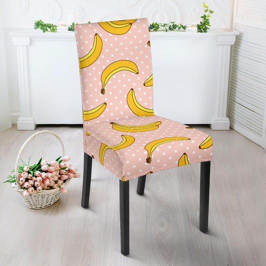 Banana Pattern Print Design BA06 Dining Chair Slipcover-JORJUNE.COM