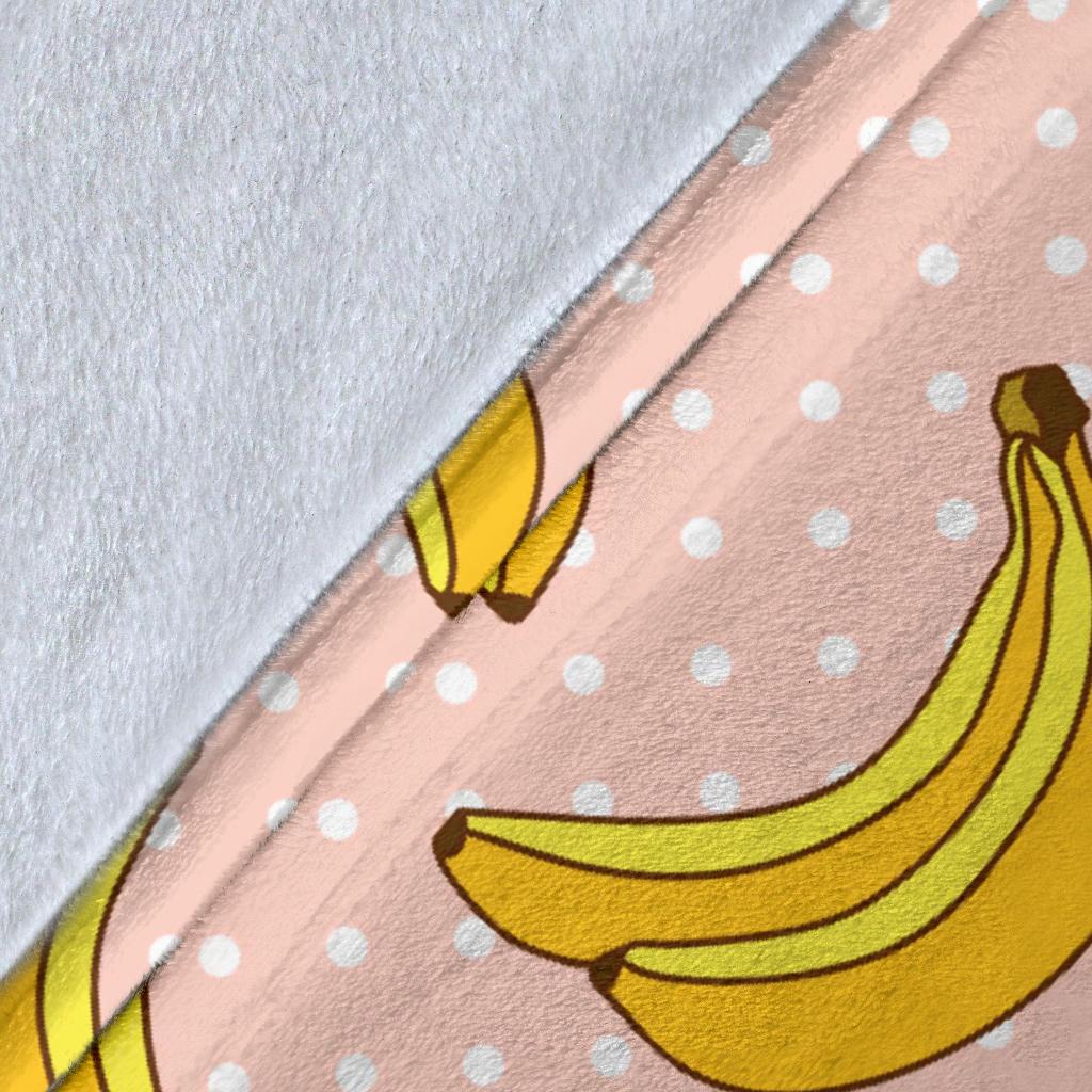 Banana Pattern Print Design BA06 Fleece Blankete