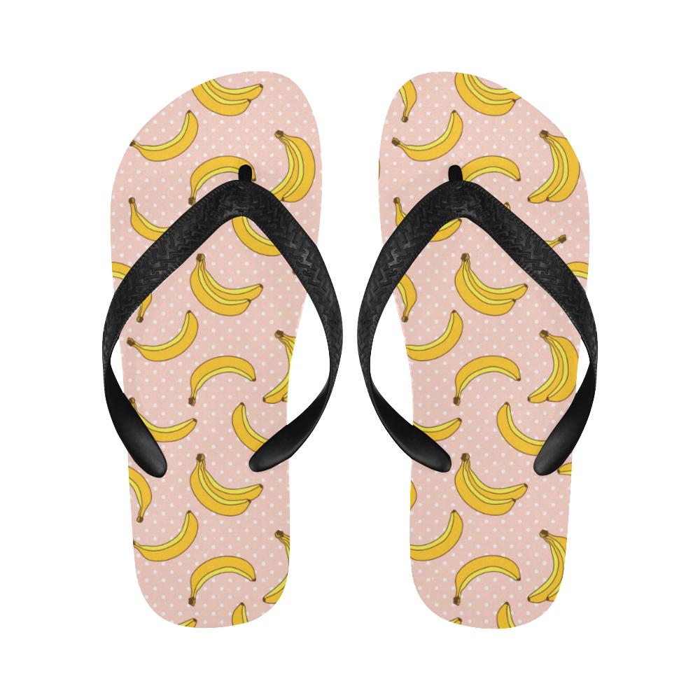 Banana Pattern Print Design BA06 Flip Flops-JorJune