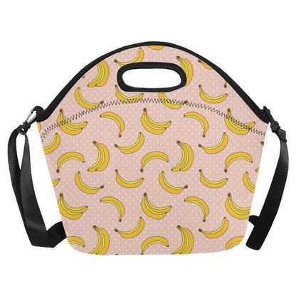 Banana Pattern Print Design BA06 Neoprene Lunch Bag-JorJune