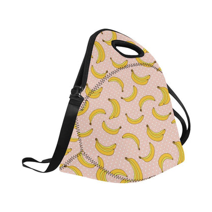 Banana Pattern Print Design BA06 Neoprene Lunch Bag-JorJune