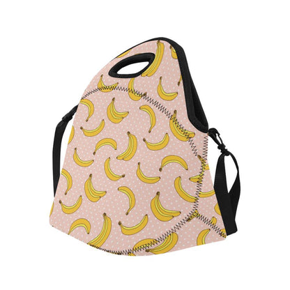 Banana Pattern Print Design BA06 Neoprene Lunch Bag-JorJune