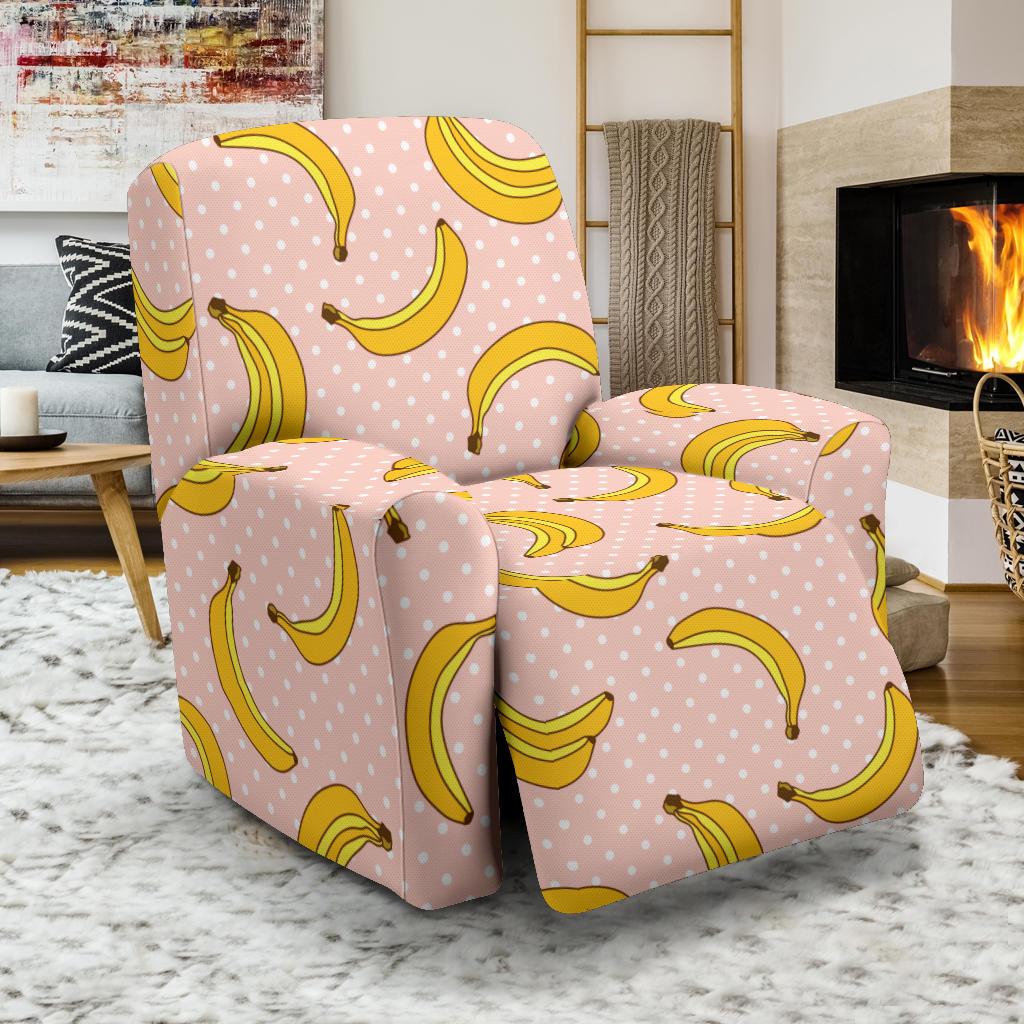 Banana Pattern Print Design BA06 Recliner Slipcover-JORJUNE.COM