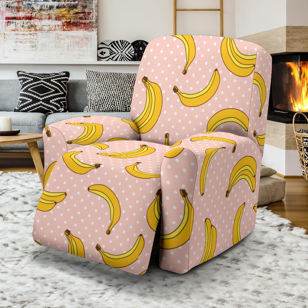 Banana Pattern Print Design BA06 Recliner Slipcover-JORJUNE.COM