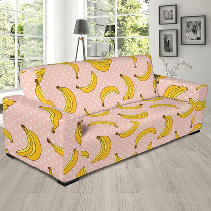 Banana Pattern Print Design BA06 Sofa Slipcover-JORJUNE.COM