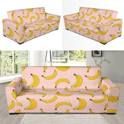Banana Pattern Print Design BA06 Sofa Slipcover-JORJUNE.COM