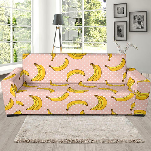 Banana Pattern Print Design BA06 Sofa Slipcover-JORJUNE.COM