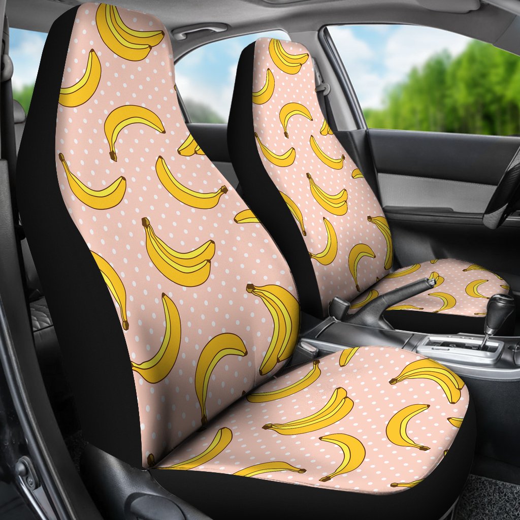 Banana Pattern Print Design BA06 Universal Fit Car Seat Covers