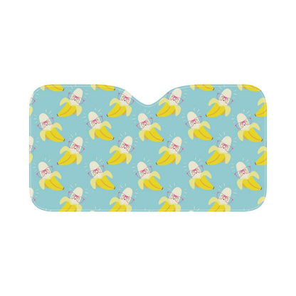 Banana Pattern Print Design BA07 Car Sun Shade-JorJune