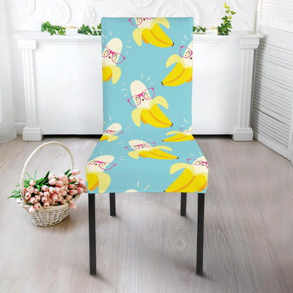 Banana Pattern Print Design BA07 Dining Chair Slipcover-JORJUNE.COM